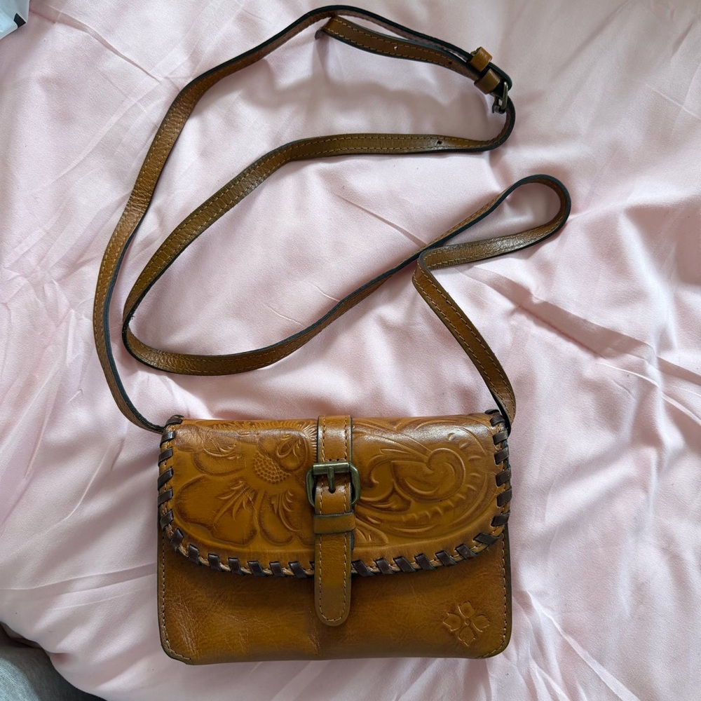 Patricia Nash Embossed Leather crossbody bag